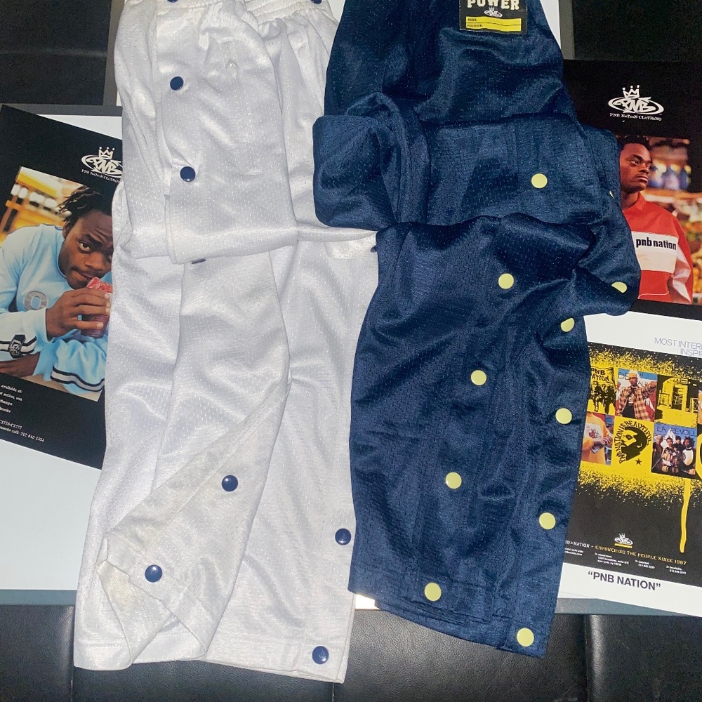 PNB Nation Vintage Shooters Snap Pants Sz 32 (M)